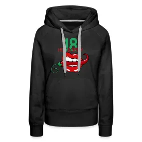 18. Geburtstag HOT & Spicy Lustiger Geschenk Frauen Premium Hoodie