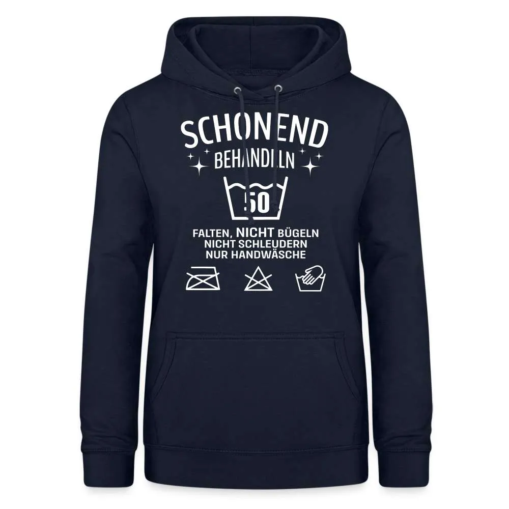 50. Geburtstag - Schonend behandeln - Lustiger Damen Geschenk Hoodie