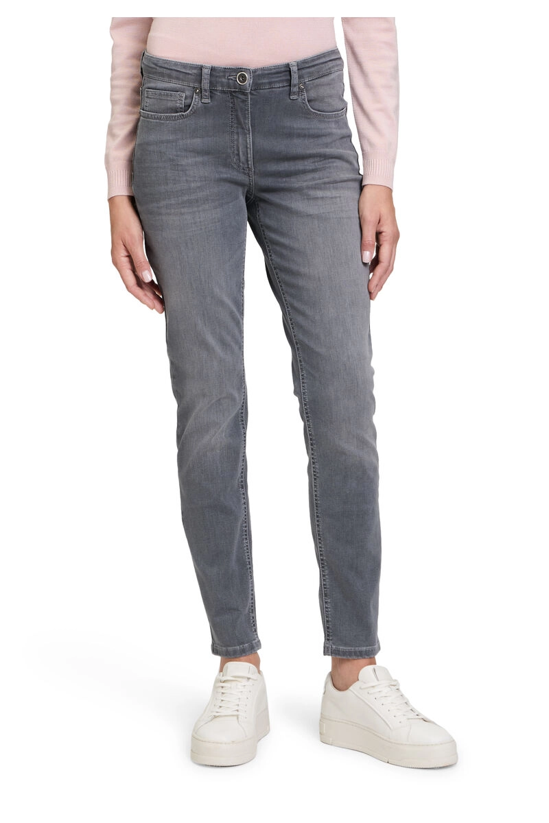 BETTY BARCLAY Basic-Jeans light grey denim