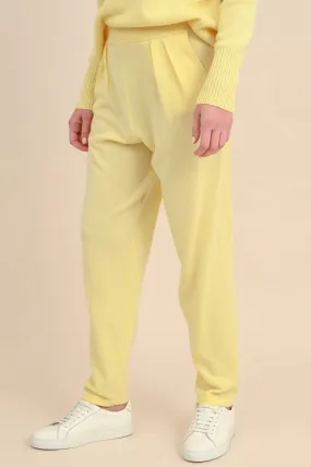 Cashmere Hose JO in Pastellgelb