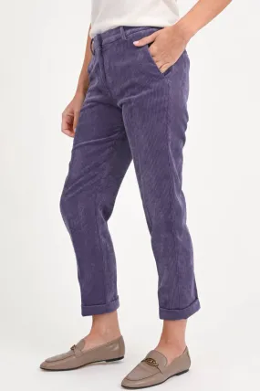 Cord-Hose KRYSTAL in Violett