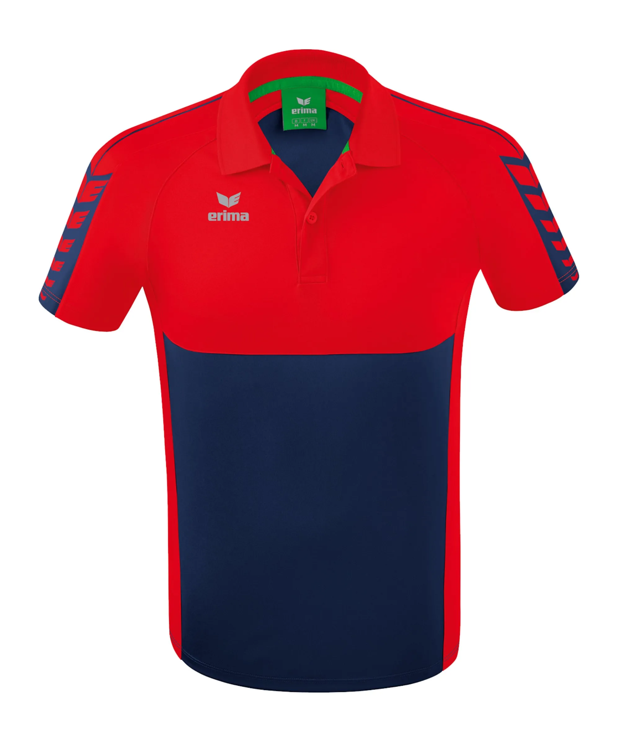 Erima Six Wings Poloshirt Blau Rot