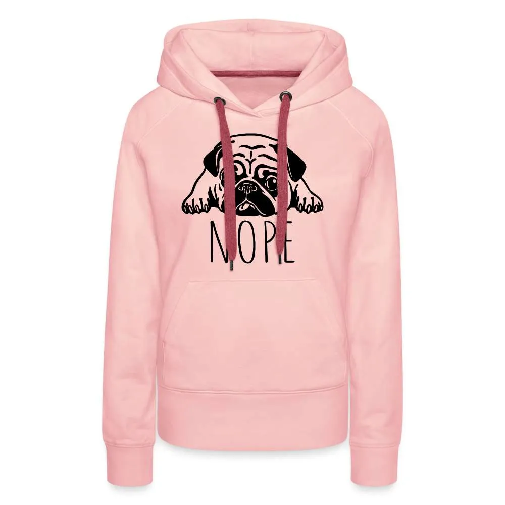Fauler Hund - Mops - Lustiger Frauen Premium Hoodie