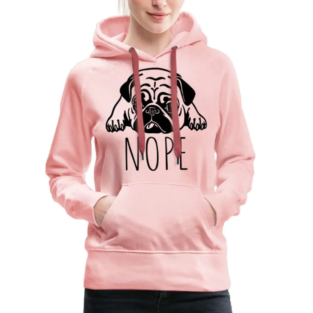 Fauler Hund - Mops - Lustiger Frauen Premium Hoodie
