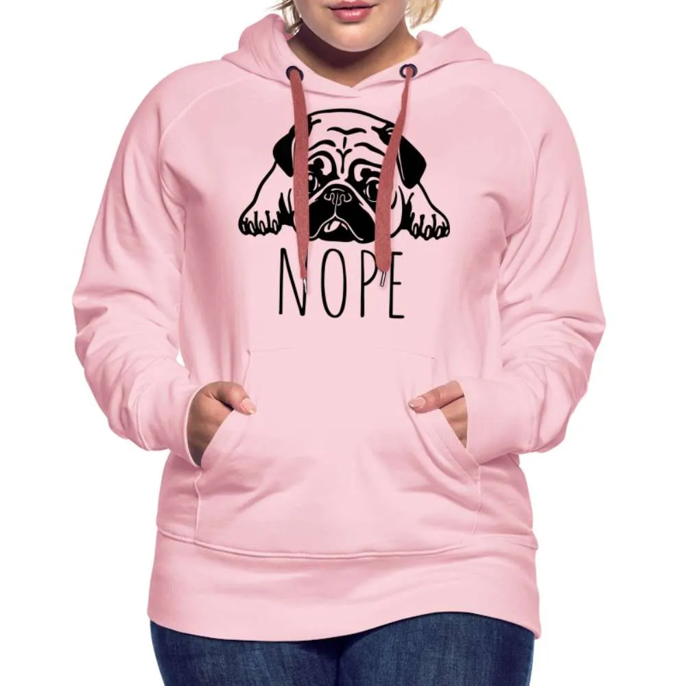 Fauler Hund - Mops - Lustiger Frauen Premium Hoodie