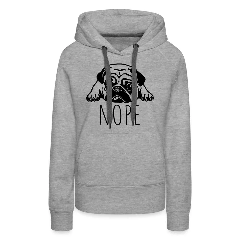 Fauler Hund - Mops - Lustiger Frauen Premium Hoodie