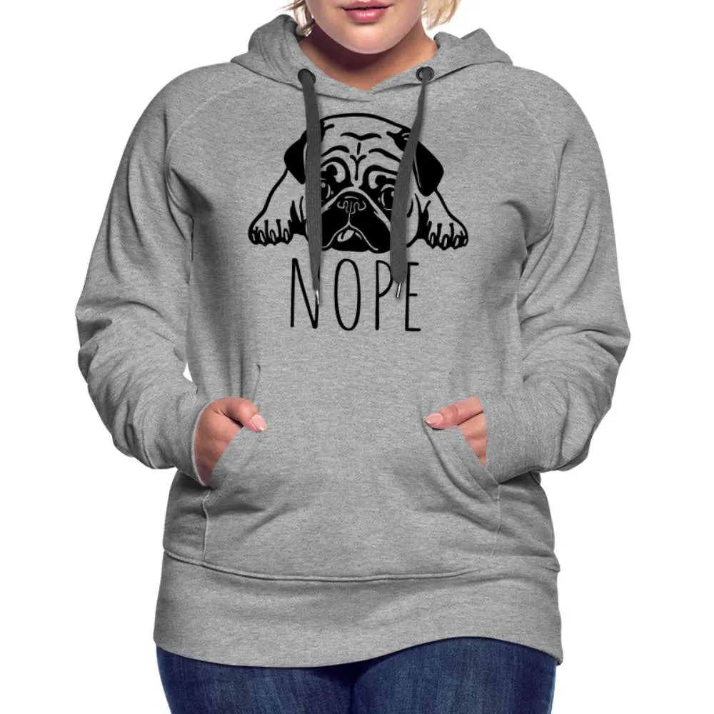 Fauler Hund - Mops - Lustiger Frauen Premium Hoodie
