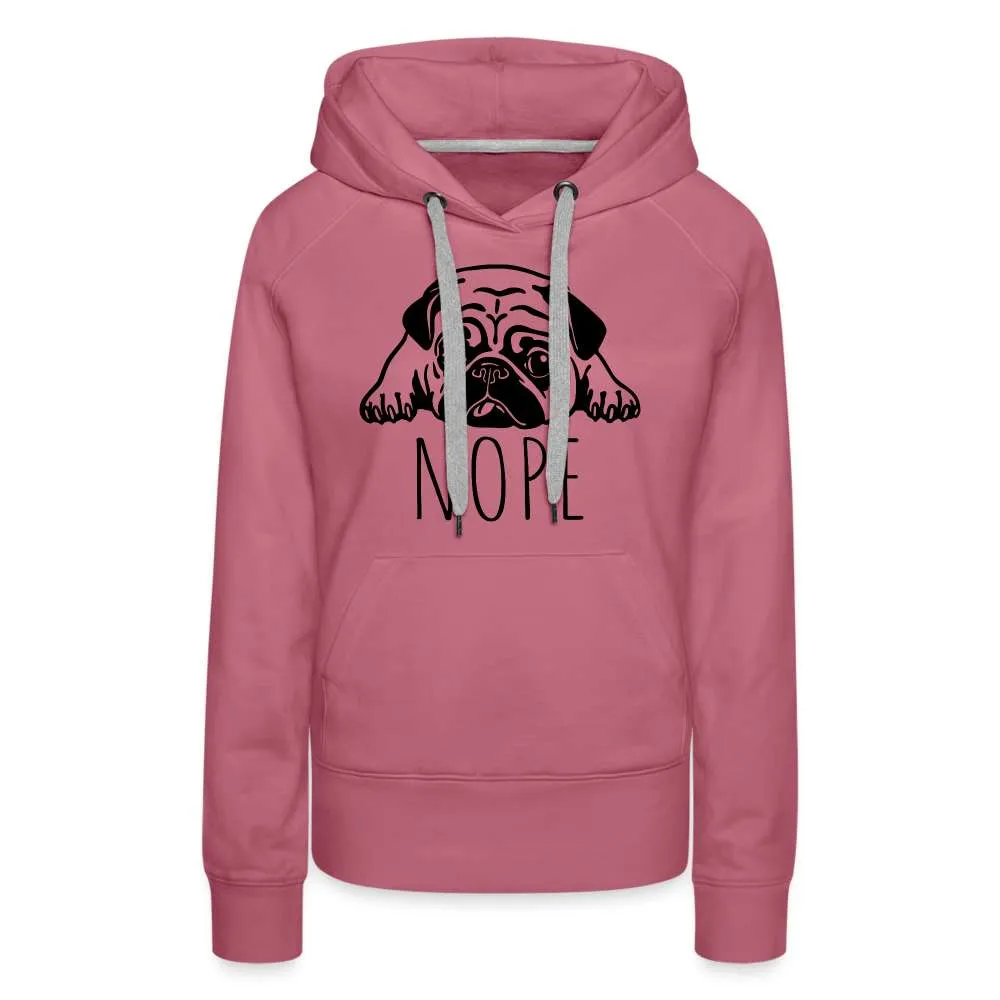 Fauler Hund - Mops - Lustiger Frauen Premium Hoodie