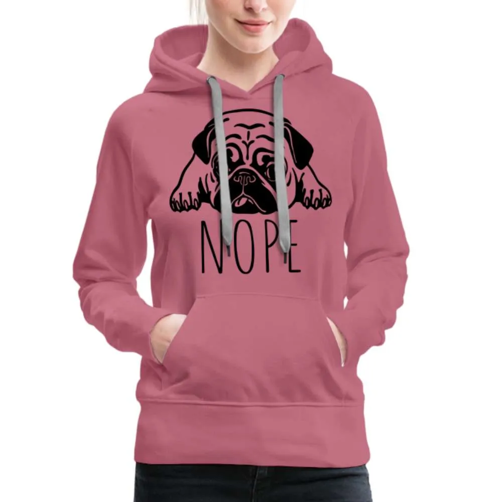 Fauler Hund - Mops - Lustiger Frauen Premium Hoodie
