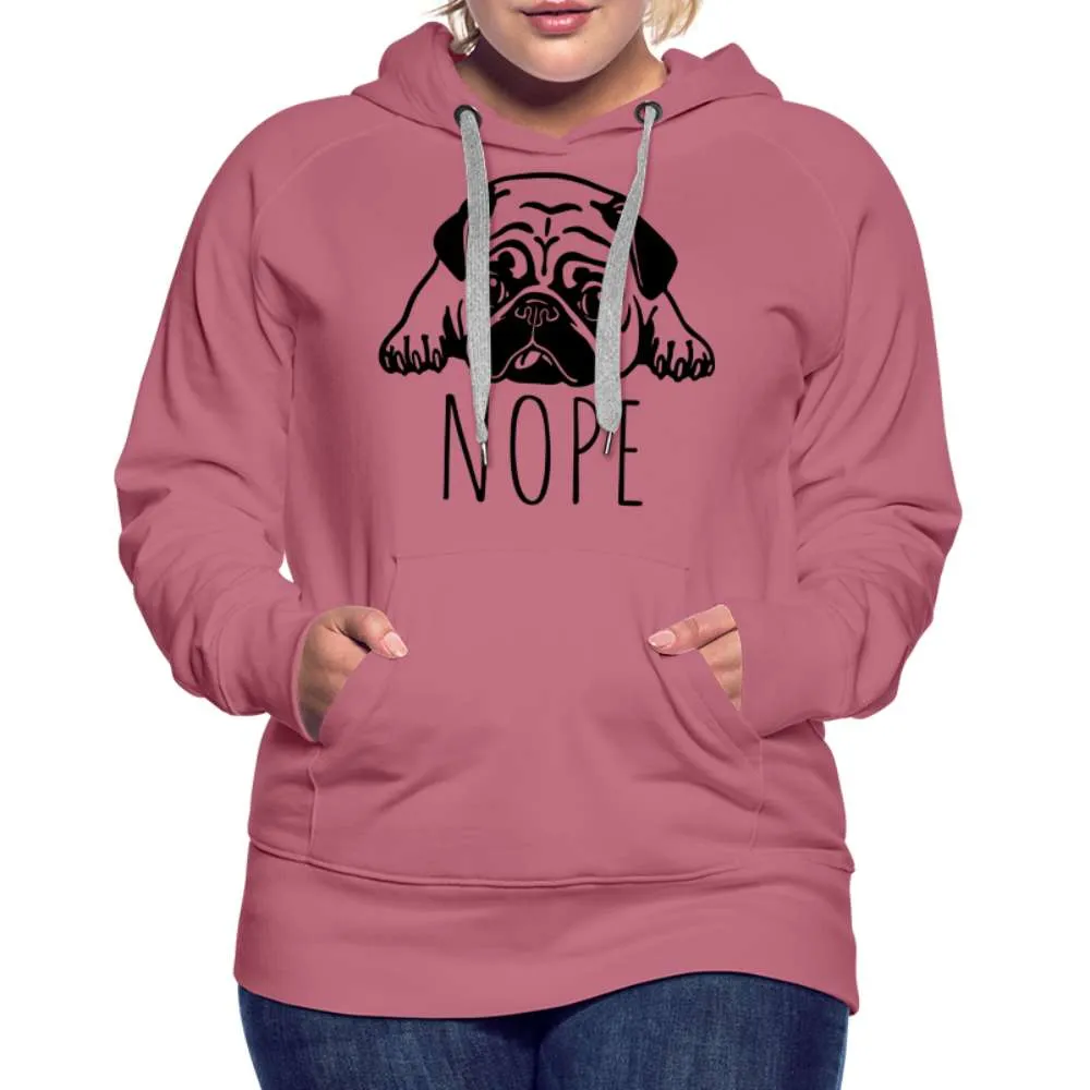 Fauler Hund - Mops - Lustiger Frauen Premium Hoodie