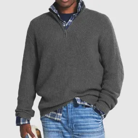 Heidi-Mode | Hochwertiger Pullover mit Viertelreißverschluss