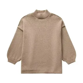 Heidi-Mode | Trendy Gestrickter Lässiger Pullover