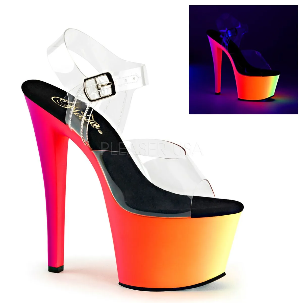 High Heels Sandalette RAINBOW-308UV