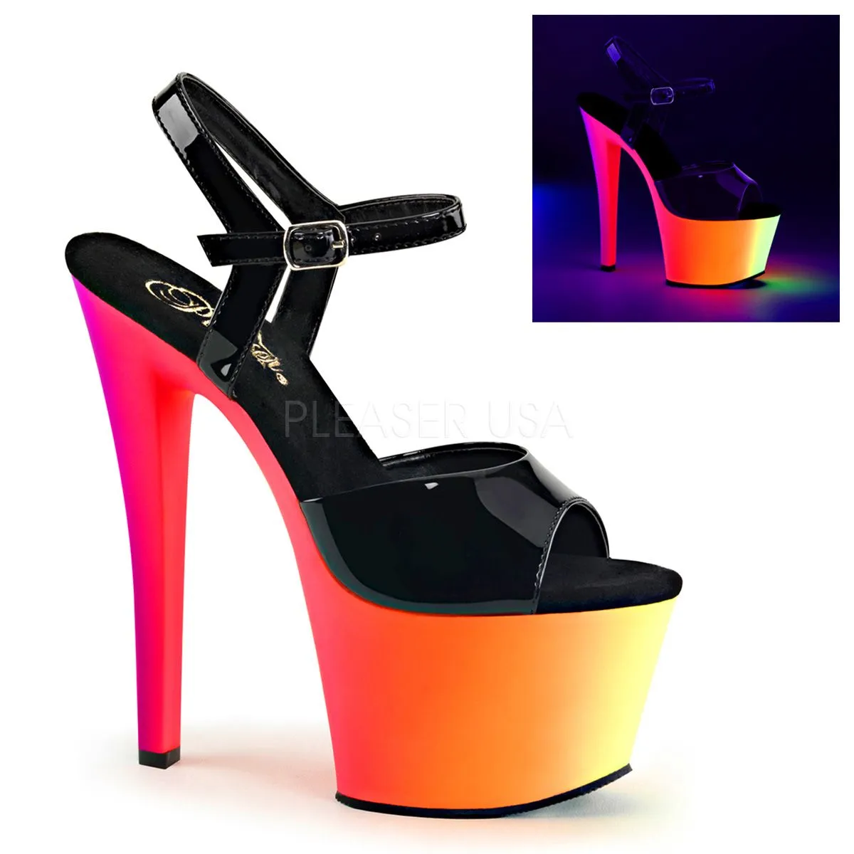 High Heels Sandalette RAINBOW-309UV Lack