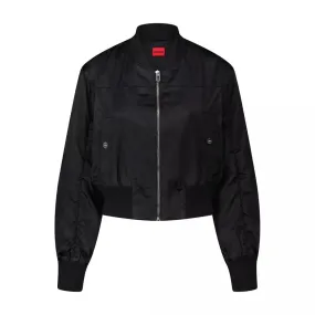   Hugo  Satin Blouson Aritana Schwarz  Übergangsjacke 