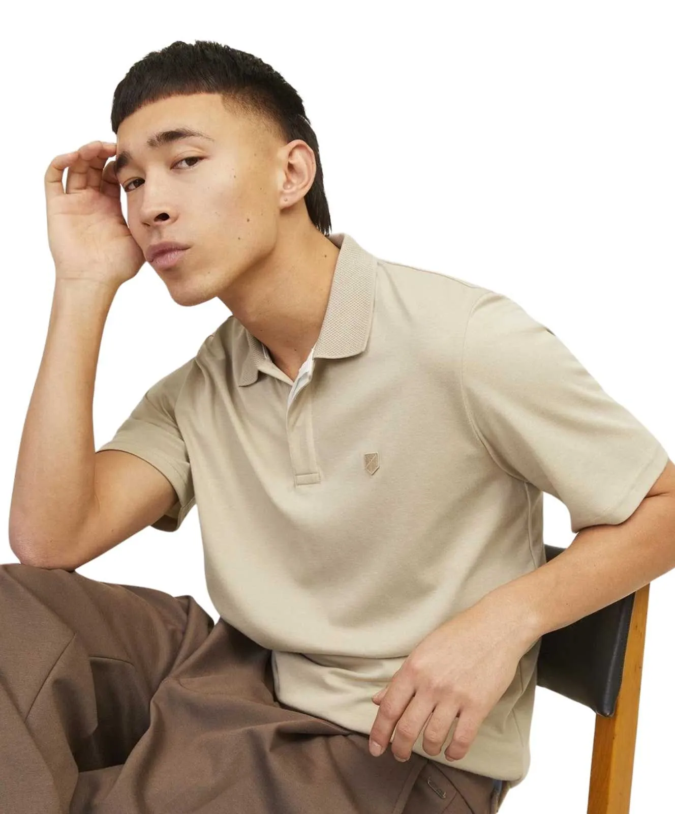 Jack & Jones Poloshirt Crodney in Hellbraun