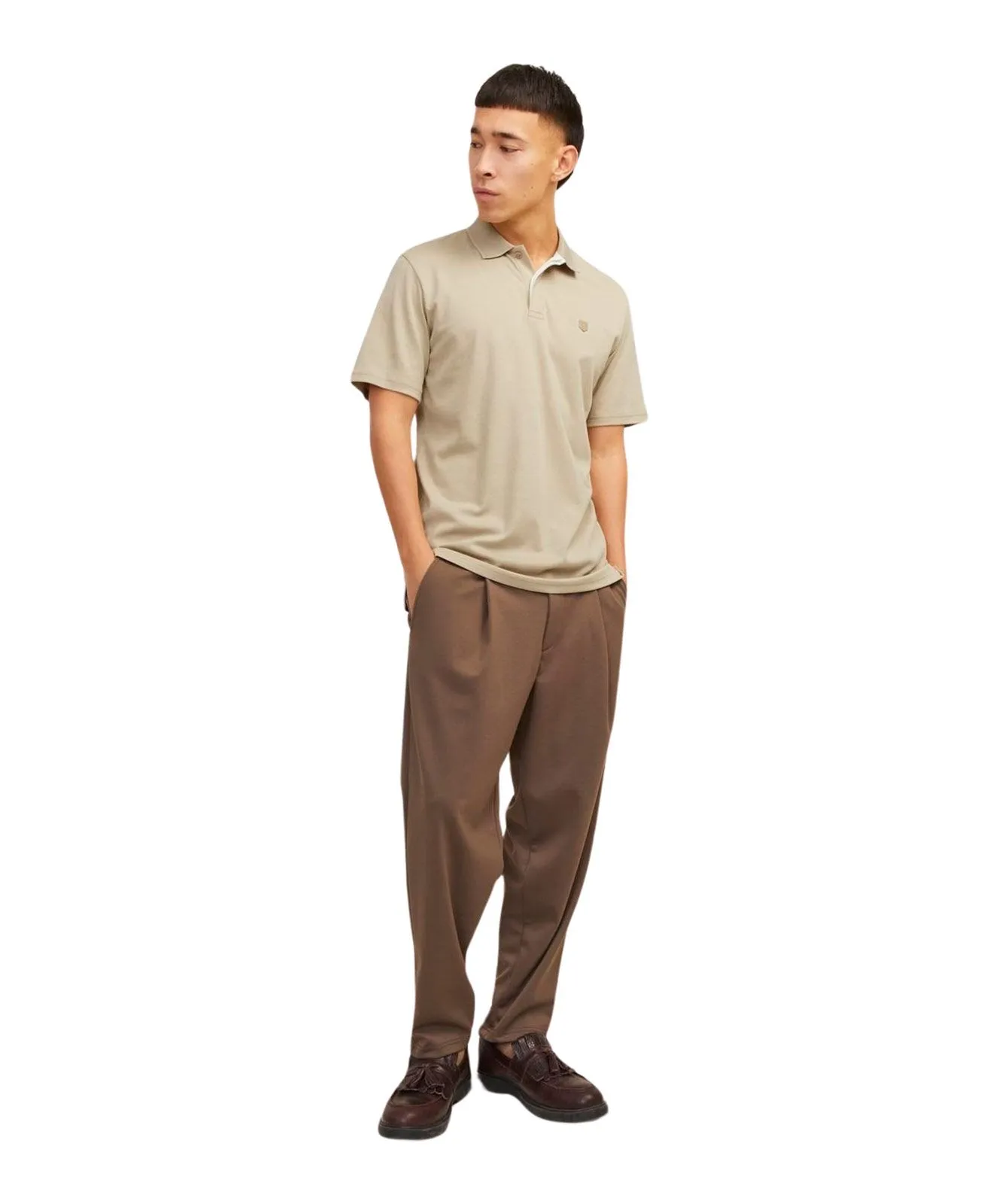 Jack & Jones Poloshirt Crodney in Hellbraun