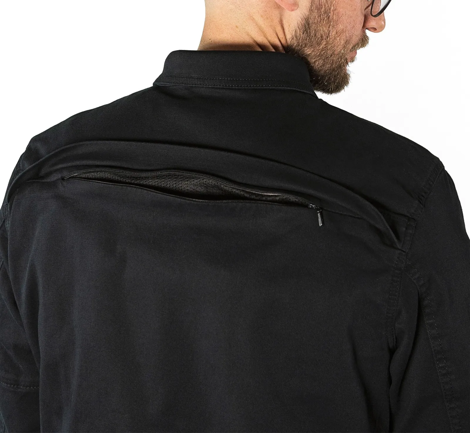 John Doe Motoshirt Motorrad Hemd schwarz