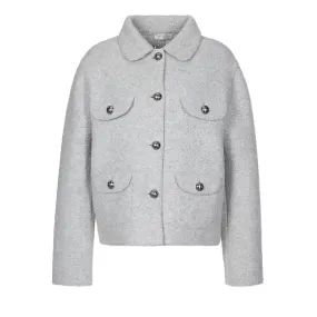   Lunaria Cashmere  Giacca 100% WS Special 7187 Grigio  Blouson 