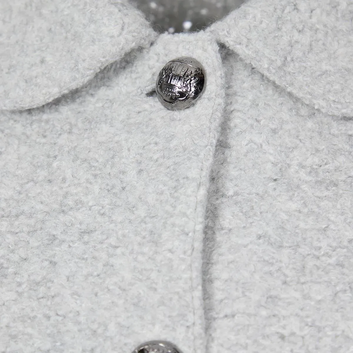   Lunaria Cashmere  Giacca 100% WS Special 7187 Grigio  Blouson 