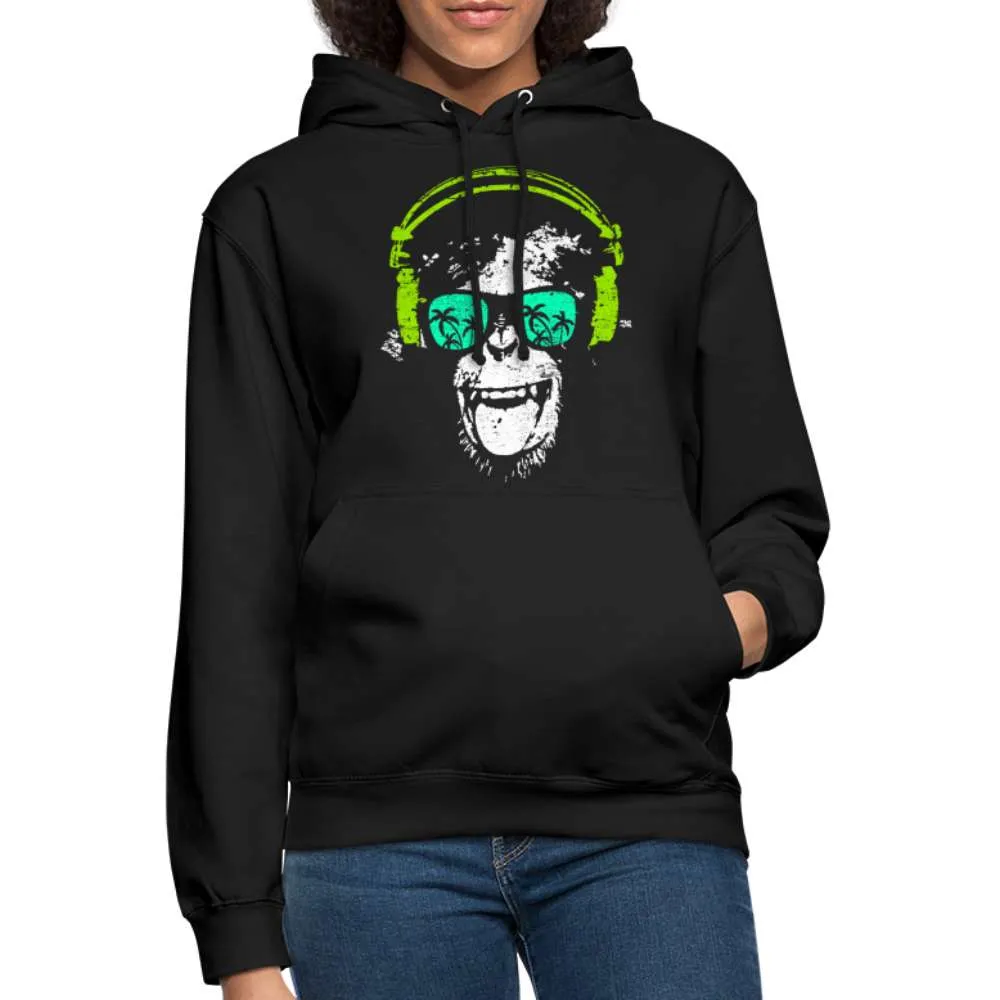 Lustiger DJ Alle mit Kopfhrer und Sonnenbrille - Lustige Hoodie