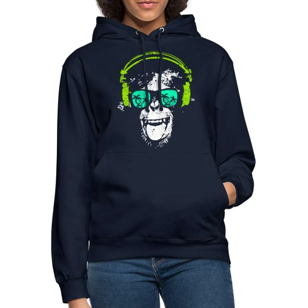 Lustiger DJ Alle mit Kopfhrer und Sonnenbrille - Lustige Hoodie