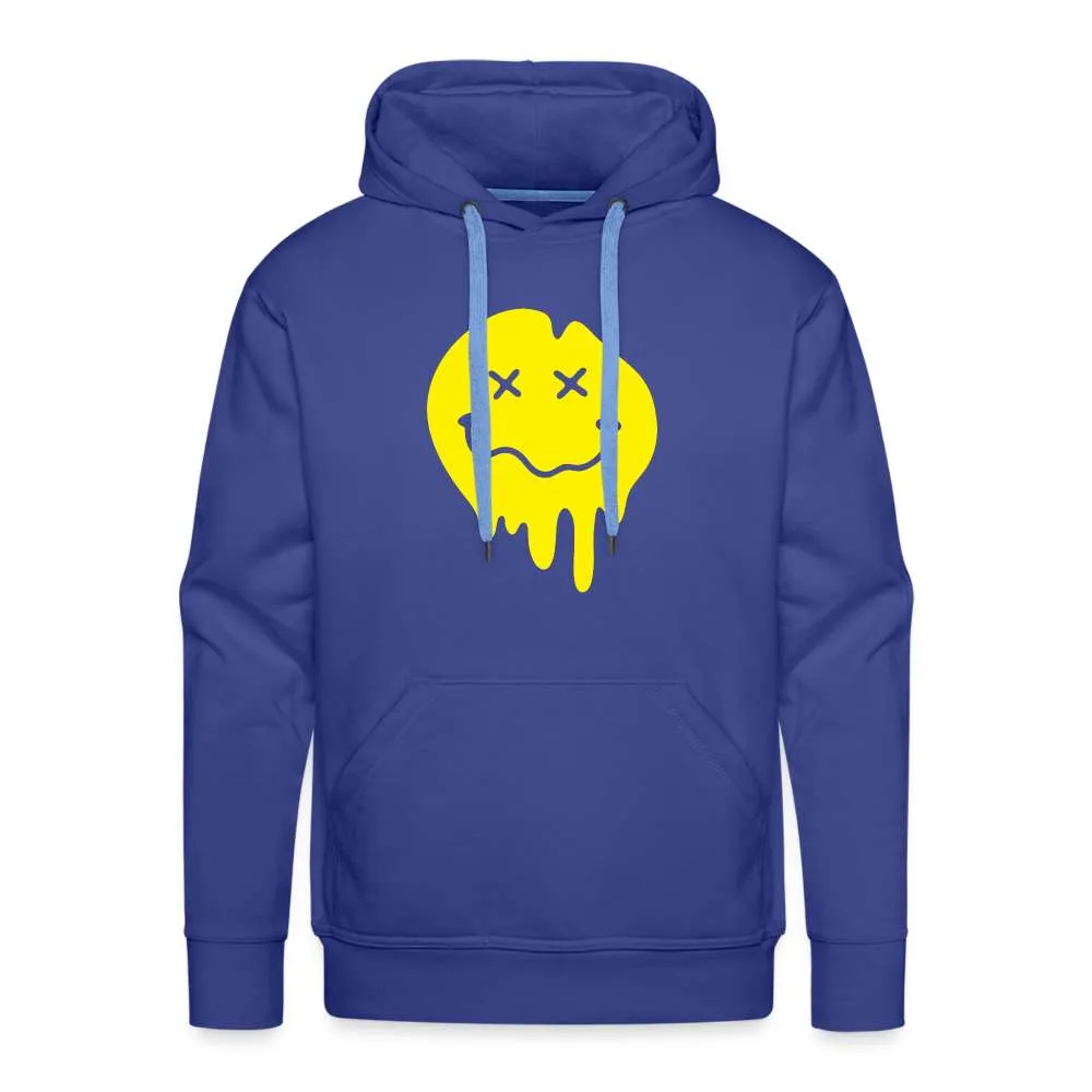 Lustiges Smiley zerlaufenes Emoji Mnner Premium Hoodie