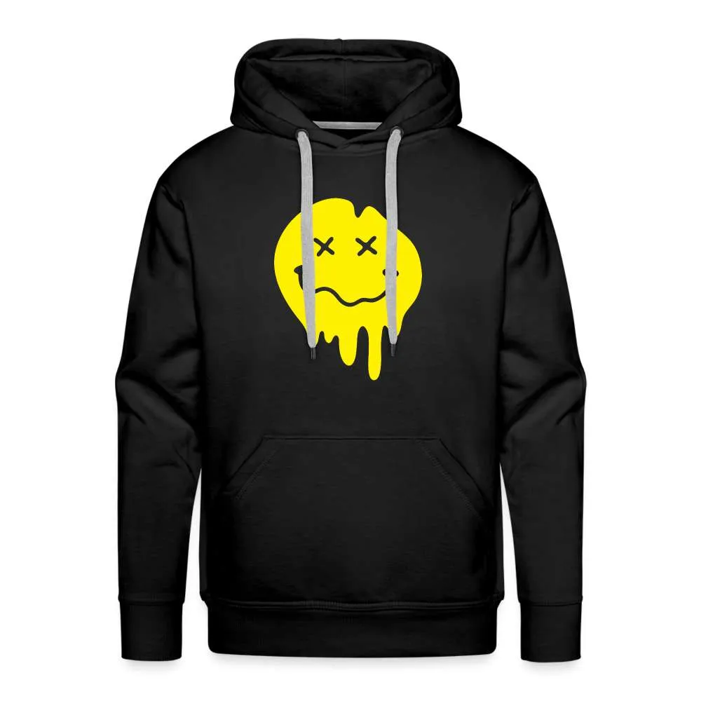 Lustiges Smiley zerlaufenes Emoji Mnner Premium Hoodie