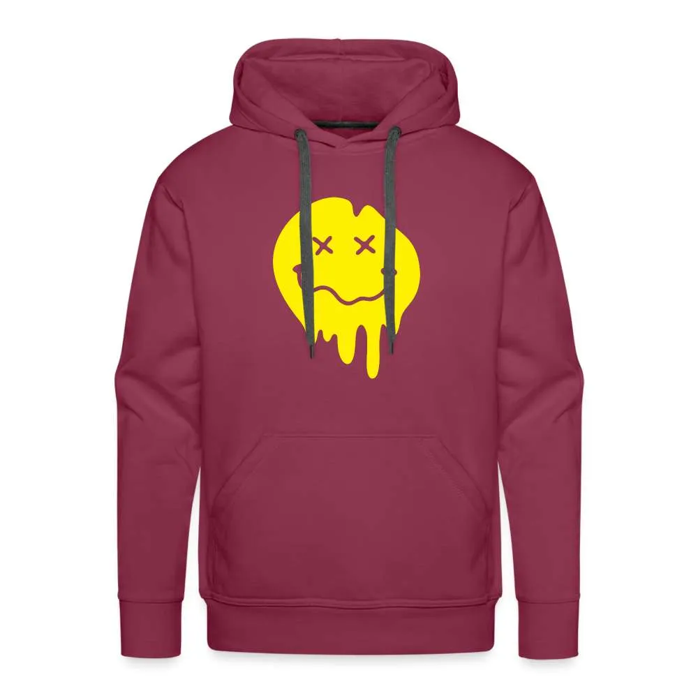 Lustiges Smiley zerlaufenes Emoji Mnner Premium Hoodie