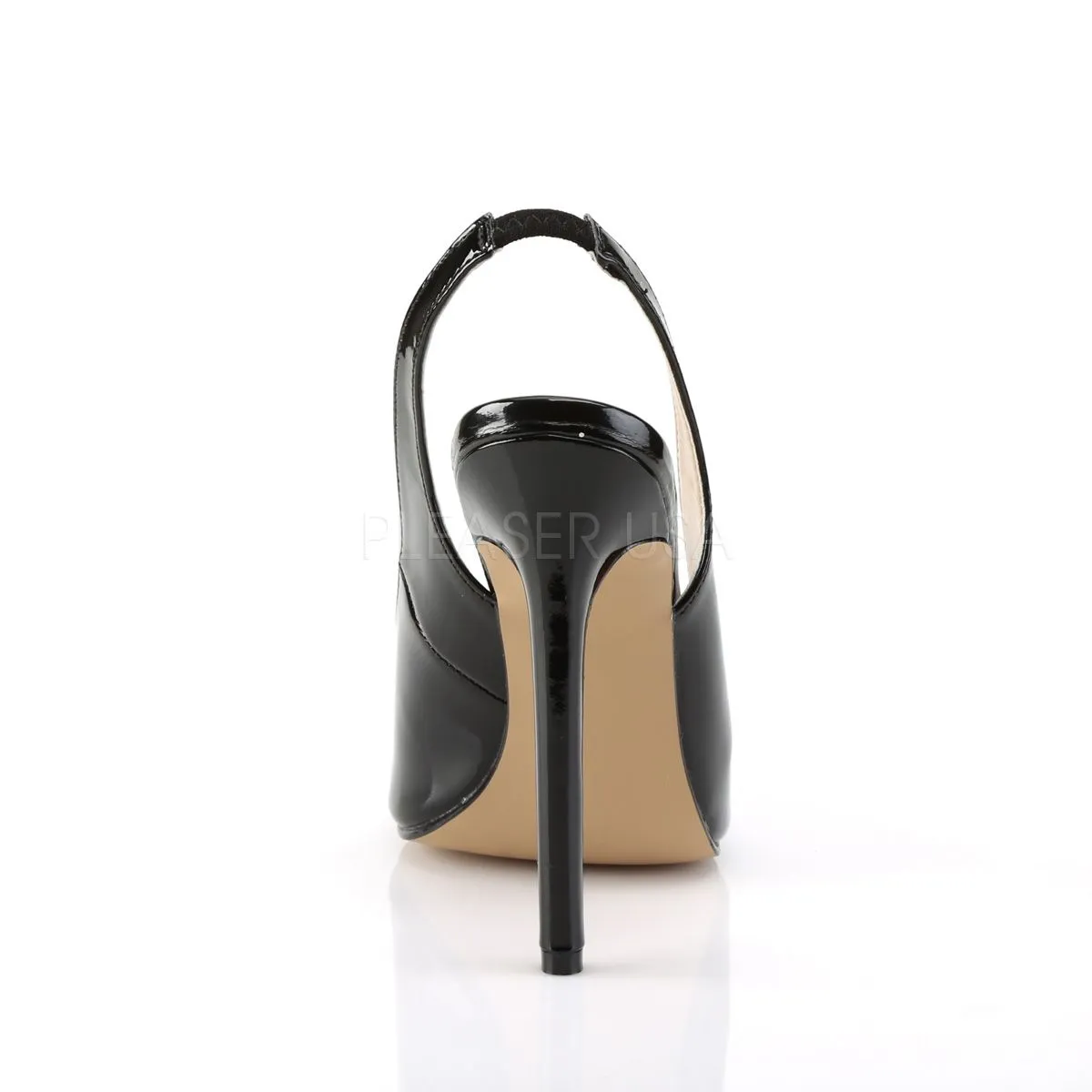 Peep Toe High Heels schwarz SEXY-08