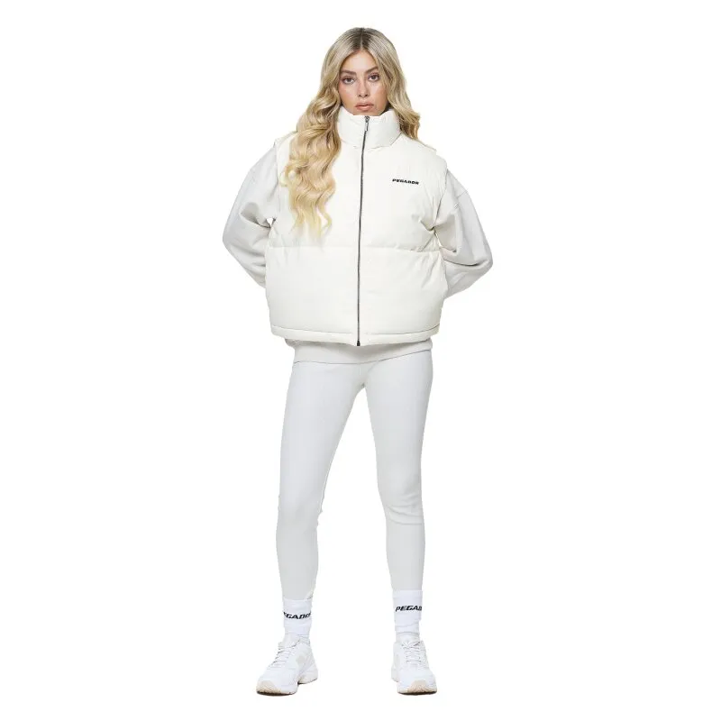 Pegador Damen Vest Priory Puffer bone white