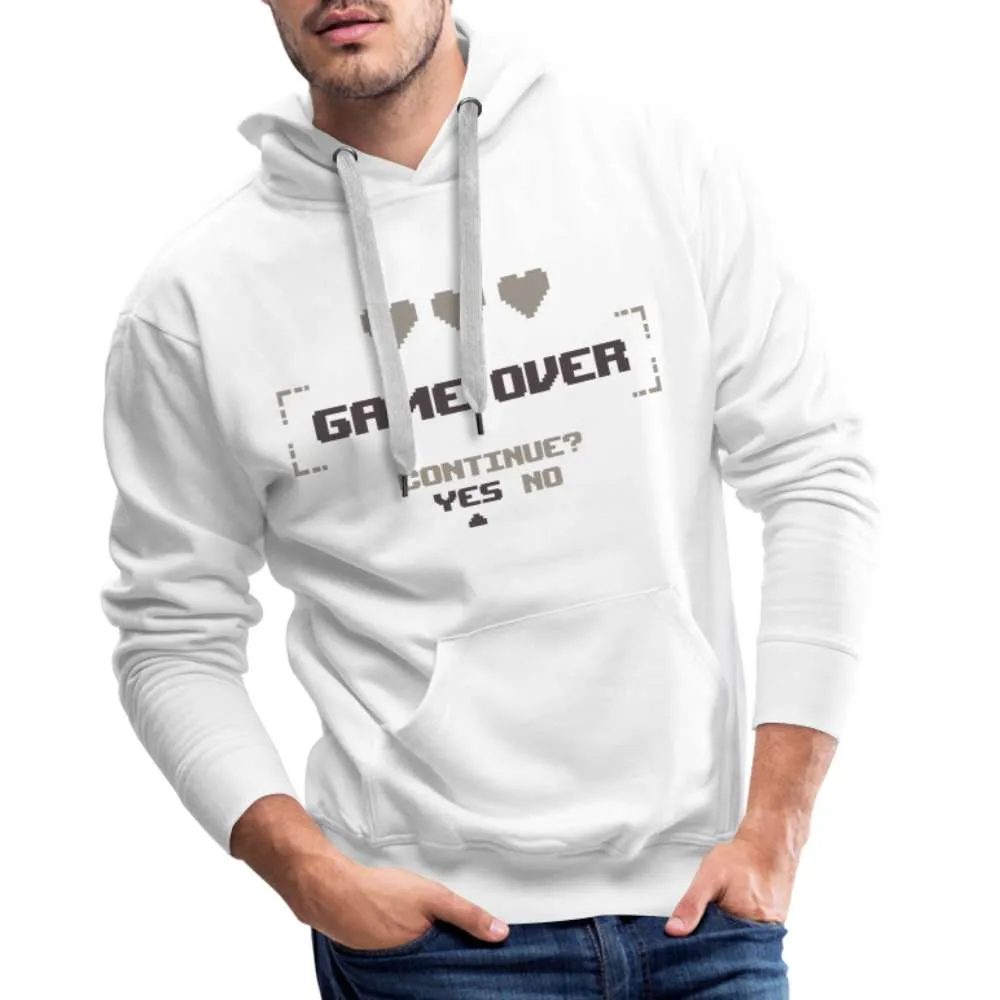 Retro Gaming Game Over Lustiger Premium Hoodie