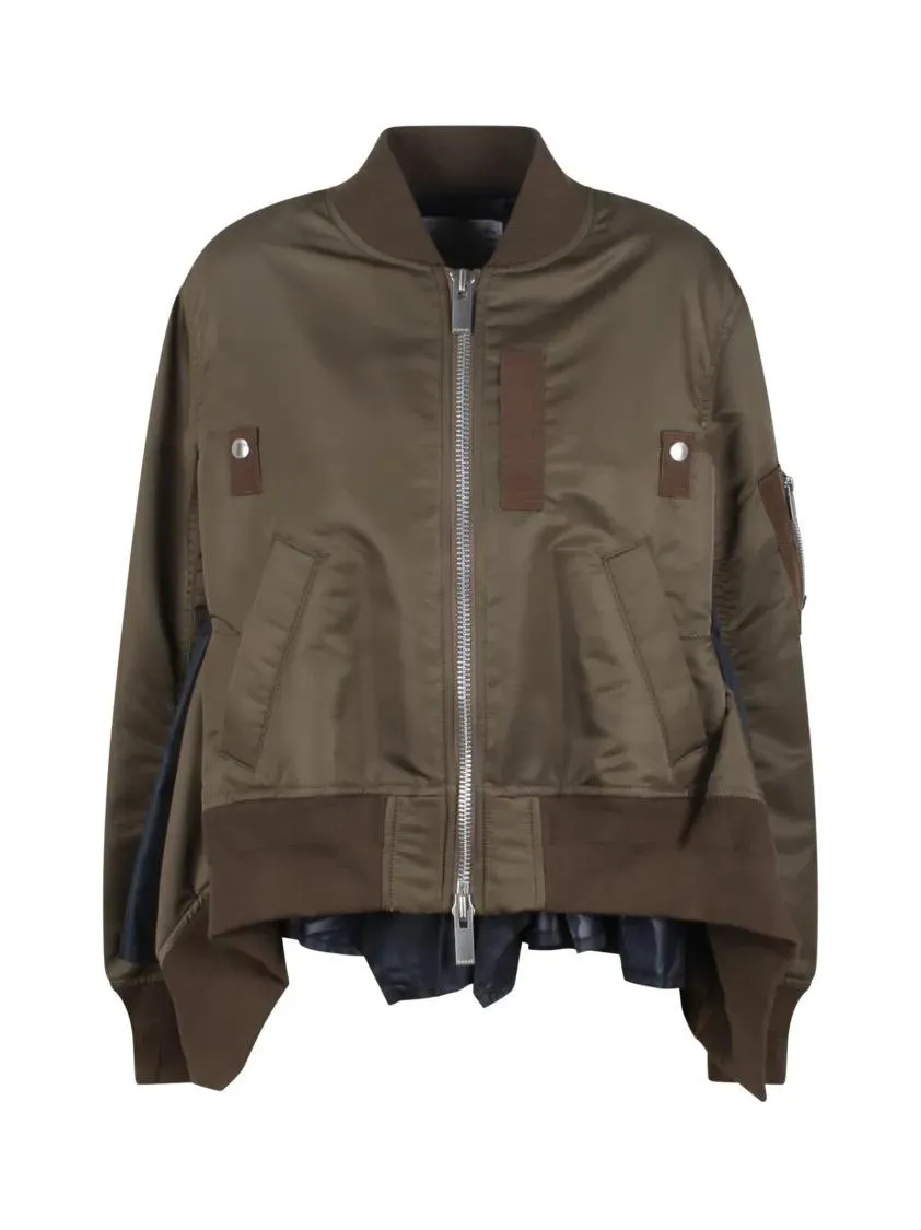 Sacai  Insert Blouson Green 