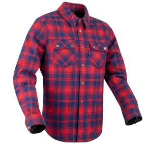 Segura Sierra Motorrad Hemd navy blau/rot