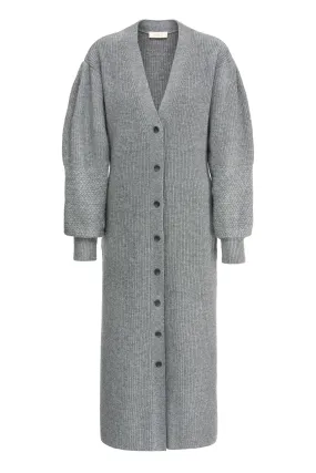SOLID KNIT Kleid im Struktur-Mix grau-melange