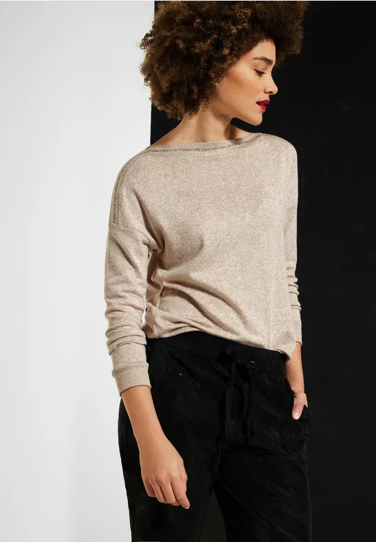Street One Cosy Langarmshirt mit Print 
