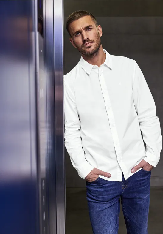 Street One MEN Popeline Stretch Hemd 