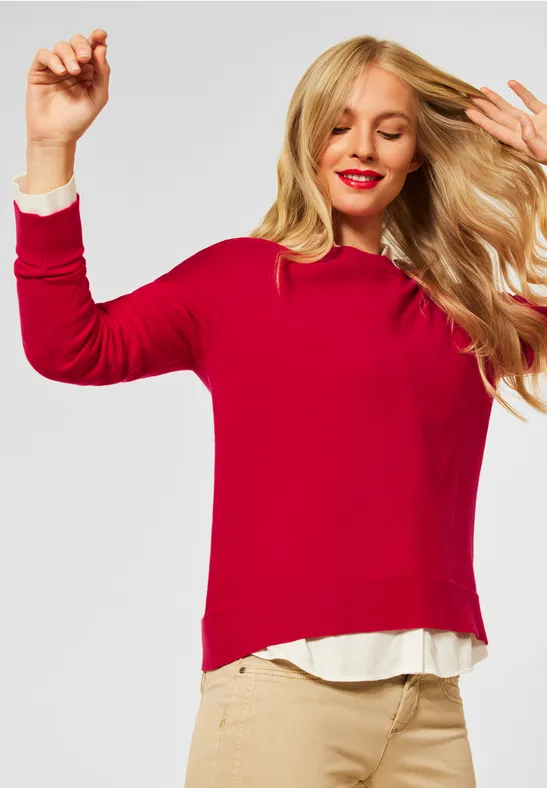 Street One Pullover mit Rundhals 