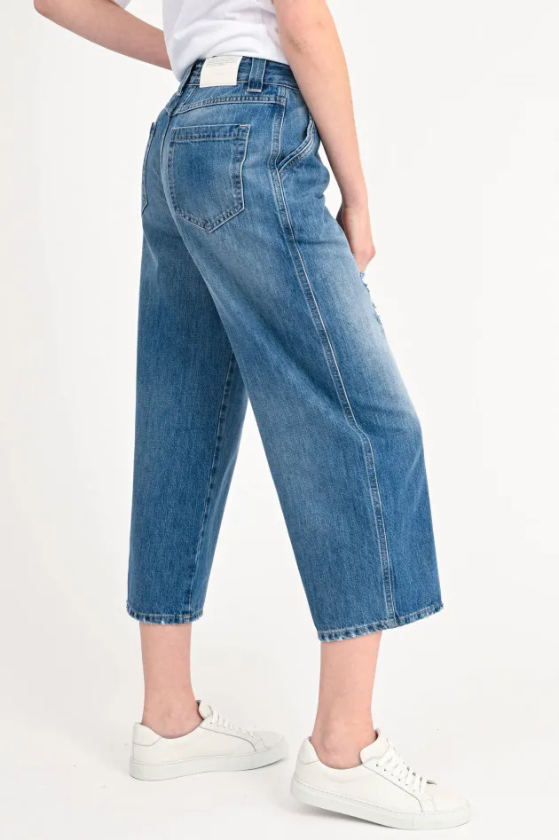 Wide Fit Jeans MELFORT in Mittelblau