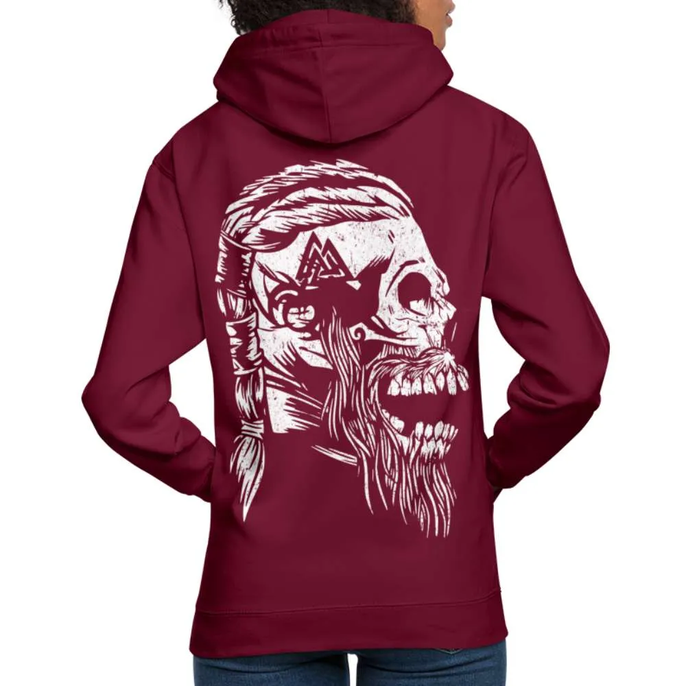 Wikinger Totenkopf Rückendruck Hoodie