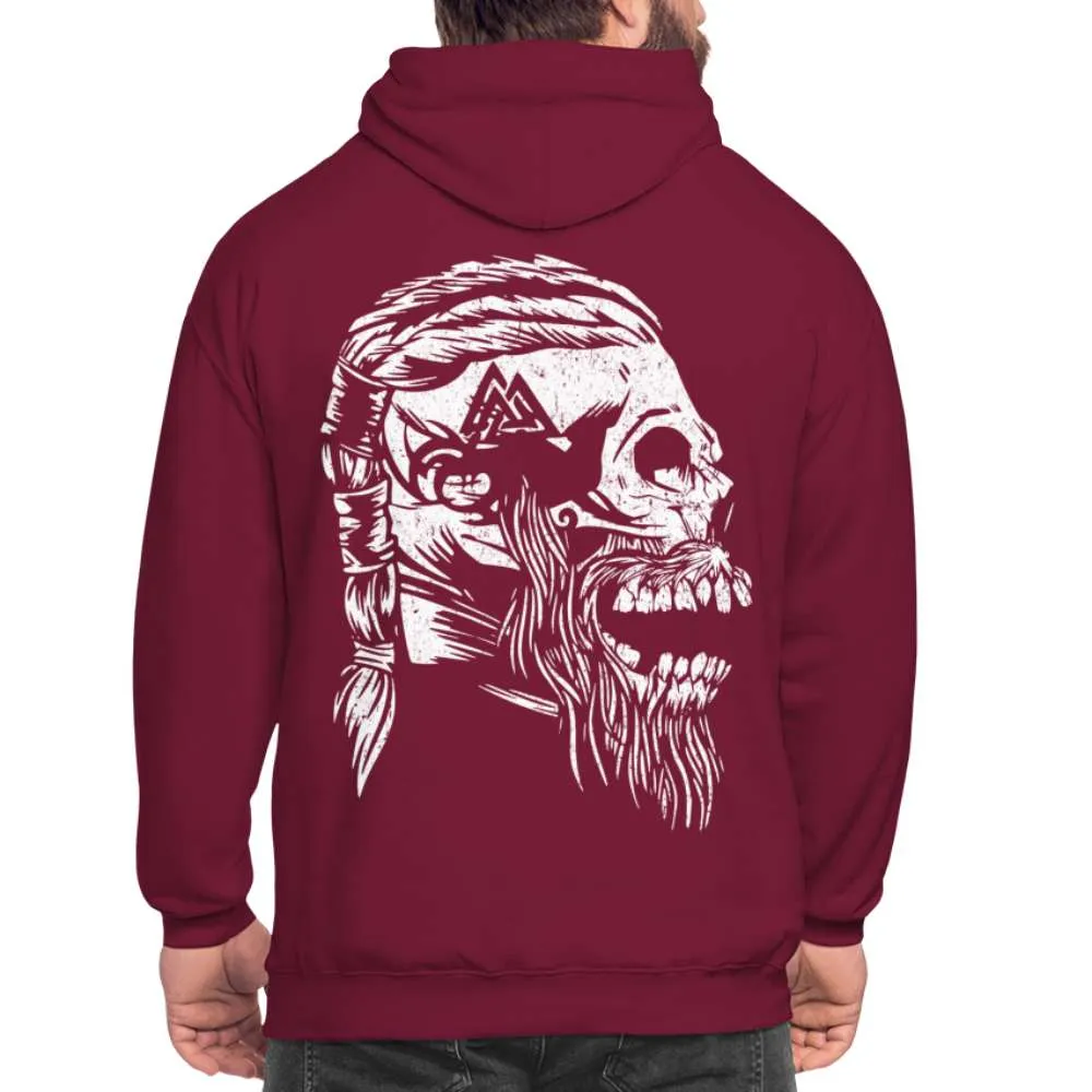 Wikinger Totenkopf Rückendruck Hoodie